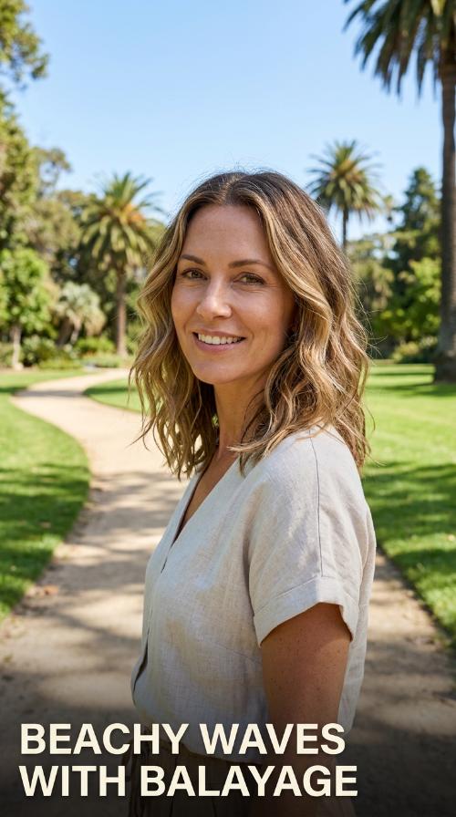 Beachy Waves with Balayage