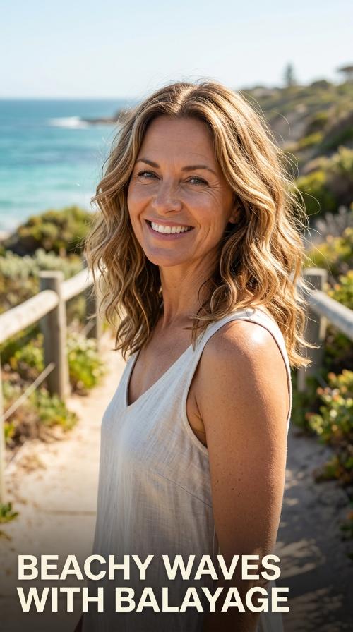 Beachy Waves with Balayage