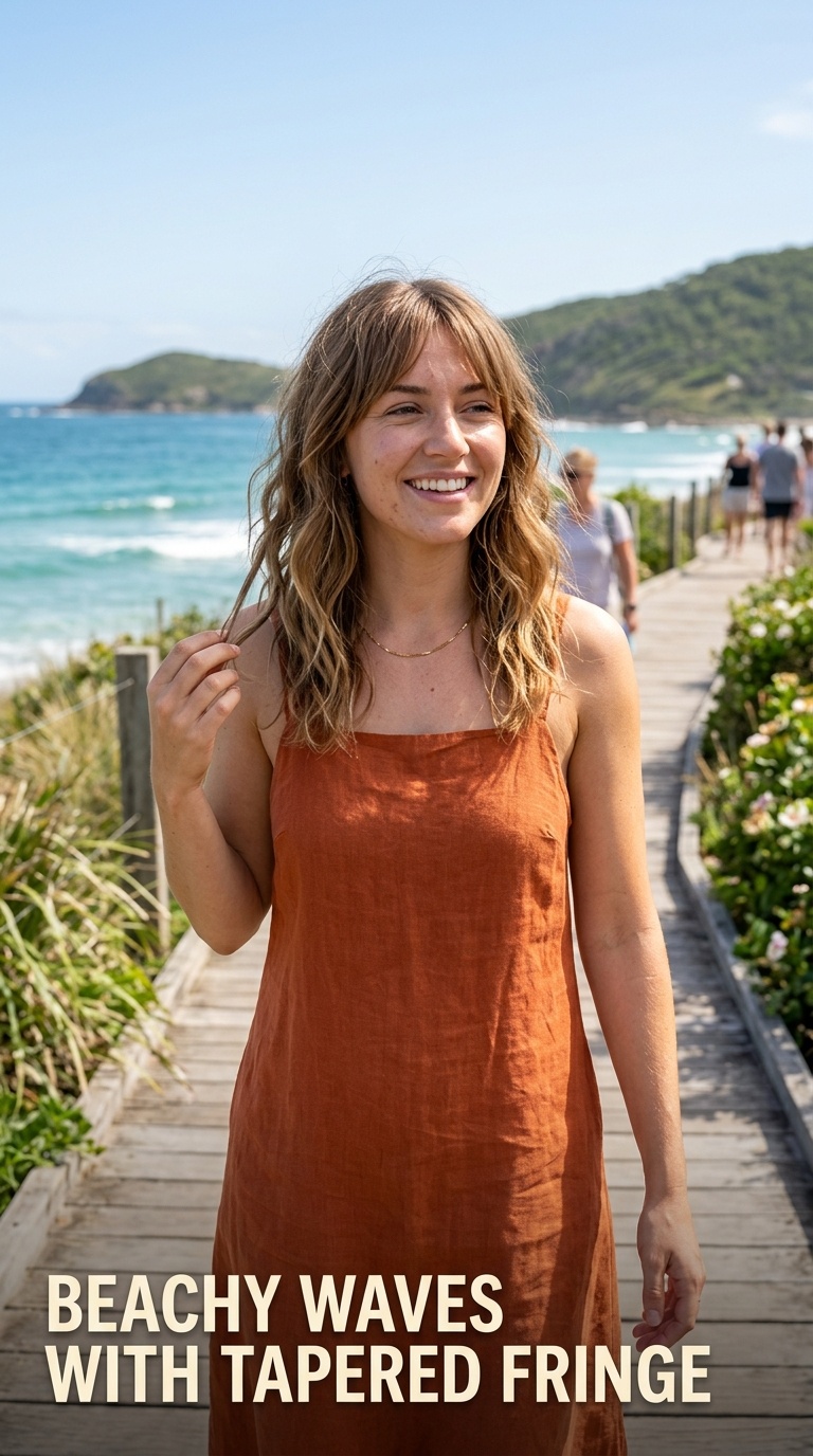 Beachy Waves with Tapered Fringe