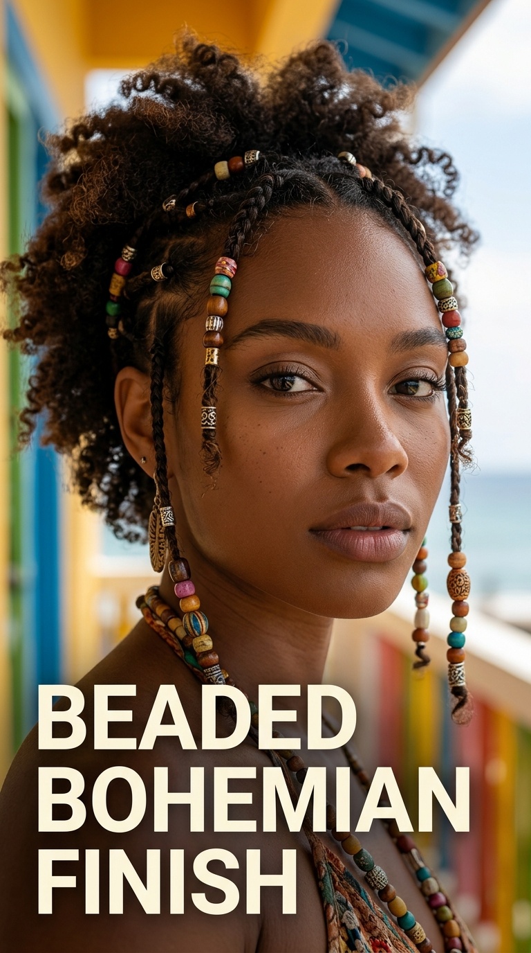 Beaded Bohemian Finish