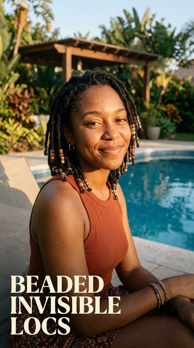 Beaded Invisible Locs