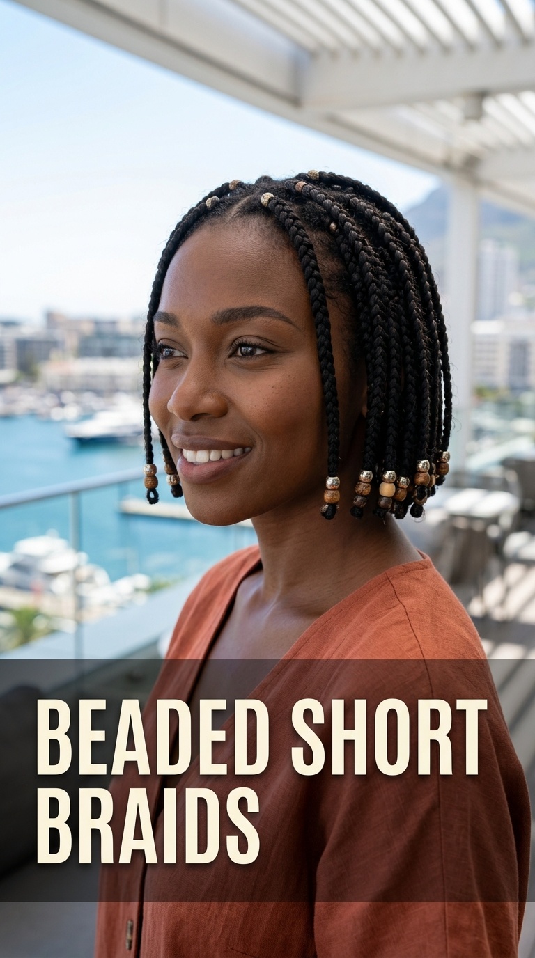 Beaded Short Braids