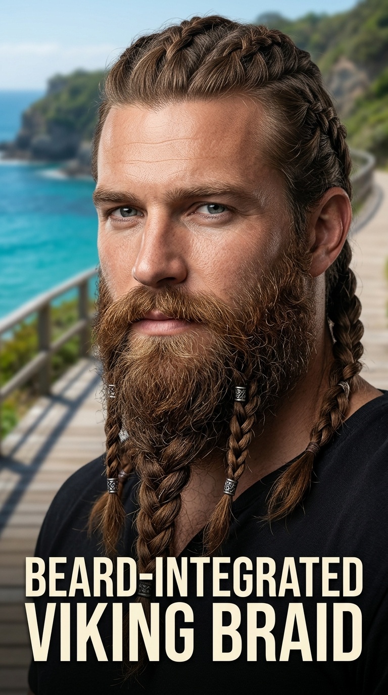Beard-Integrated Viking Braid