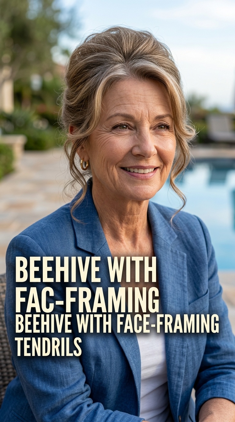 Beehive with Face-Framing Tendrils