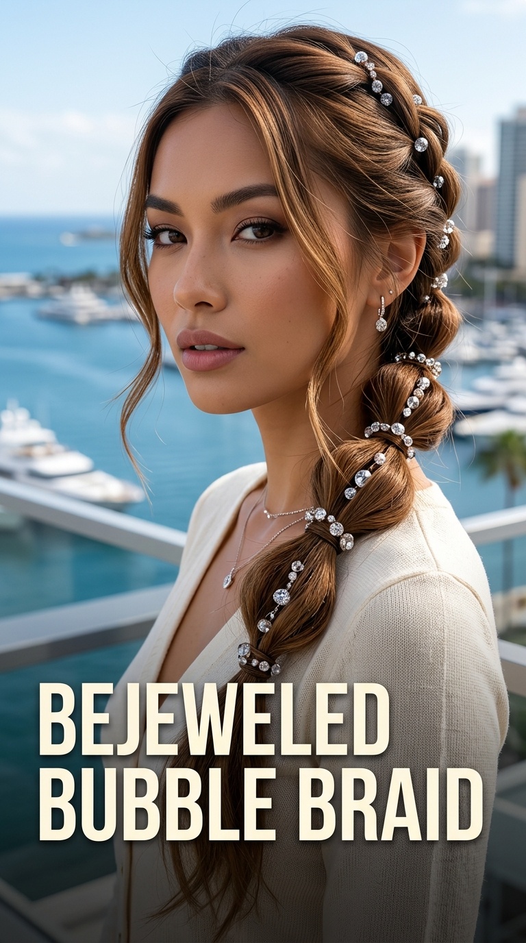 Bejeweled Bubble Braid