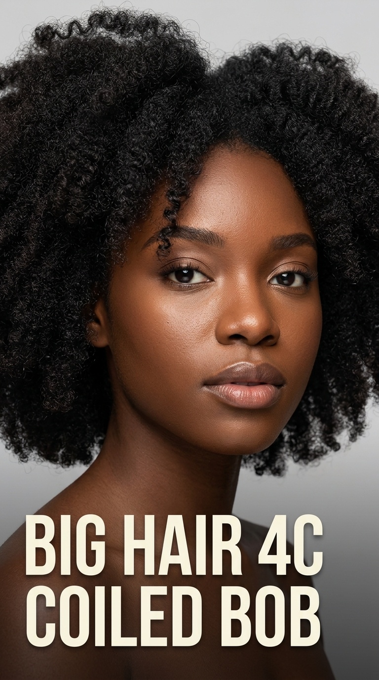 Big Hair 4C Coiled Bob