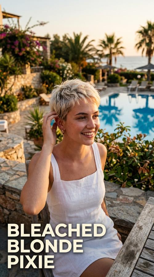 Bleached Blonde Pixie