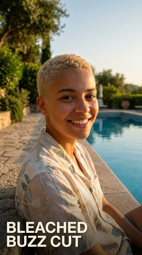 Bleached Buzz Cut