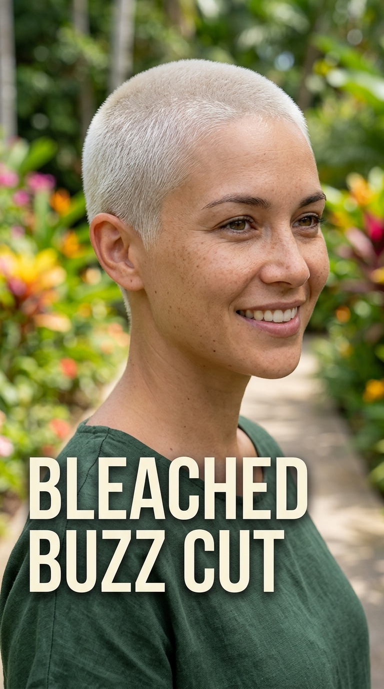 Bleached Buzz Cut