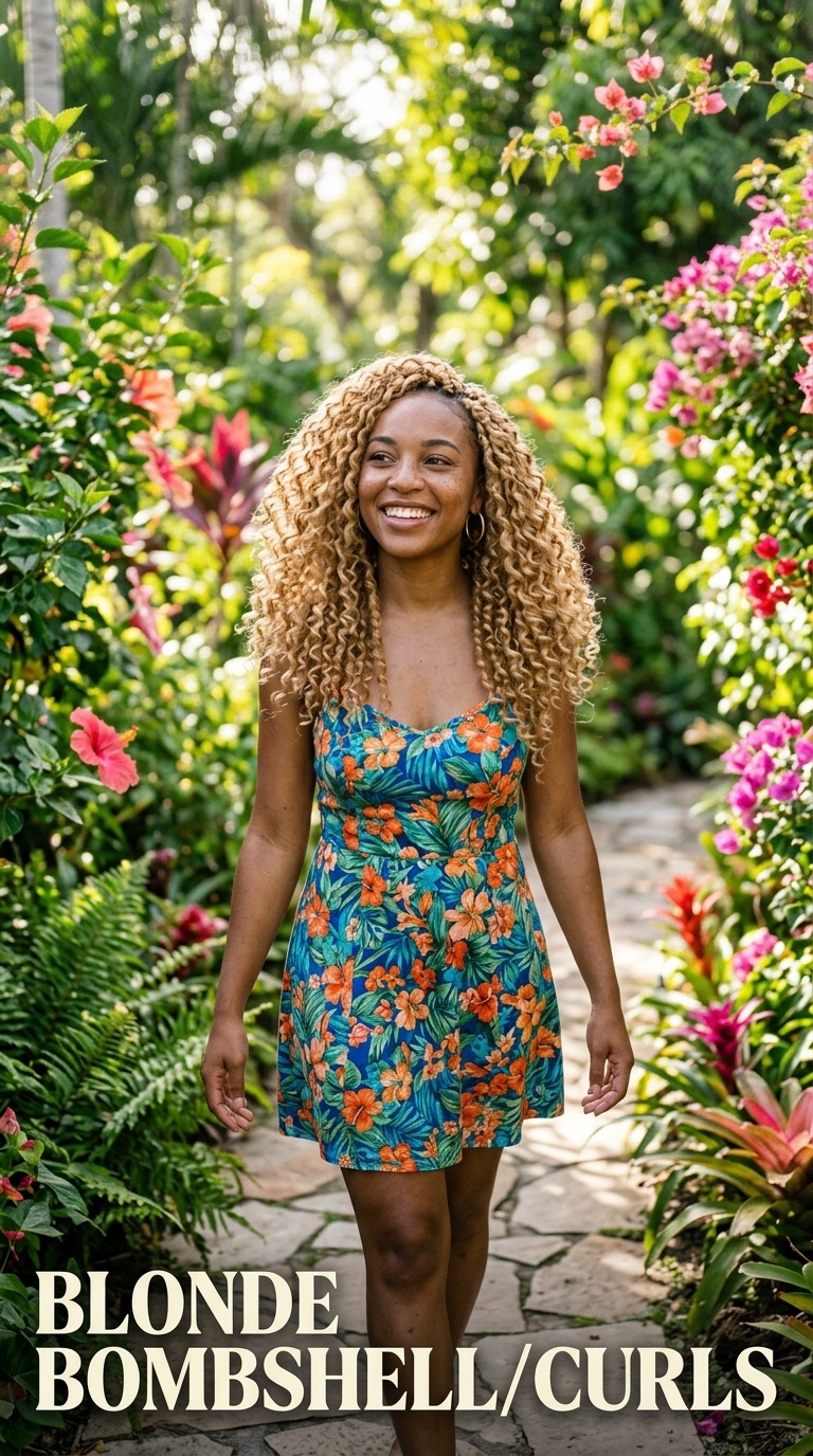 Blonde Bombshell Curls