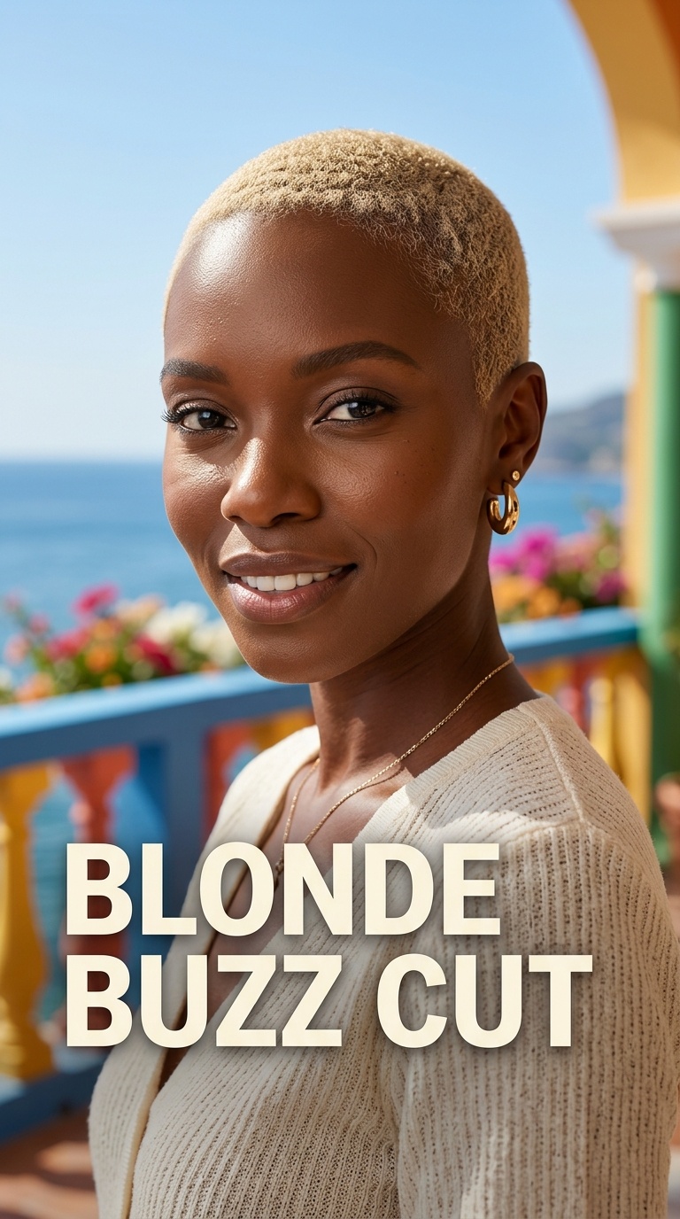 Blonde Buzz Cut