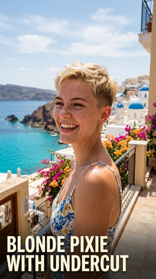 Blonde Pixie with Undercut