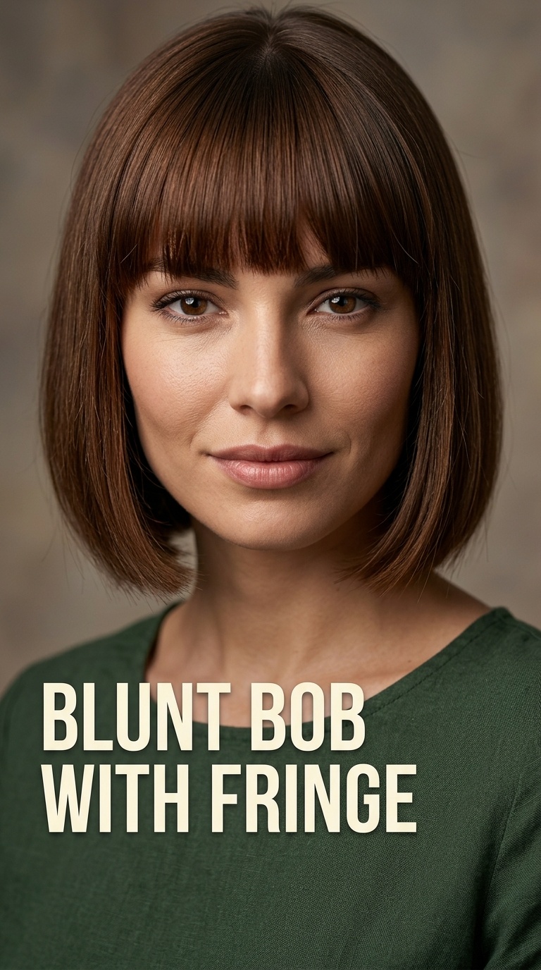 Blunt Bob with Fringe