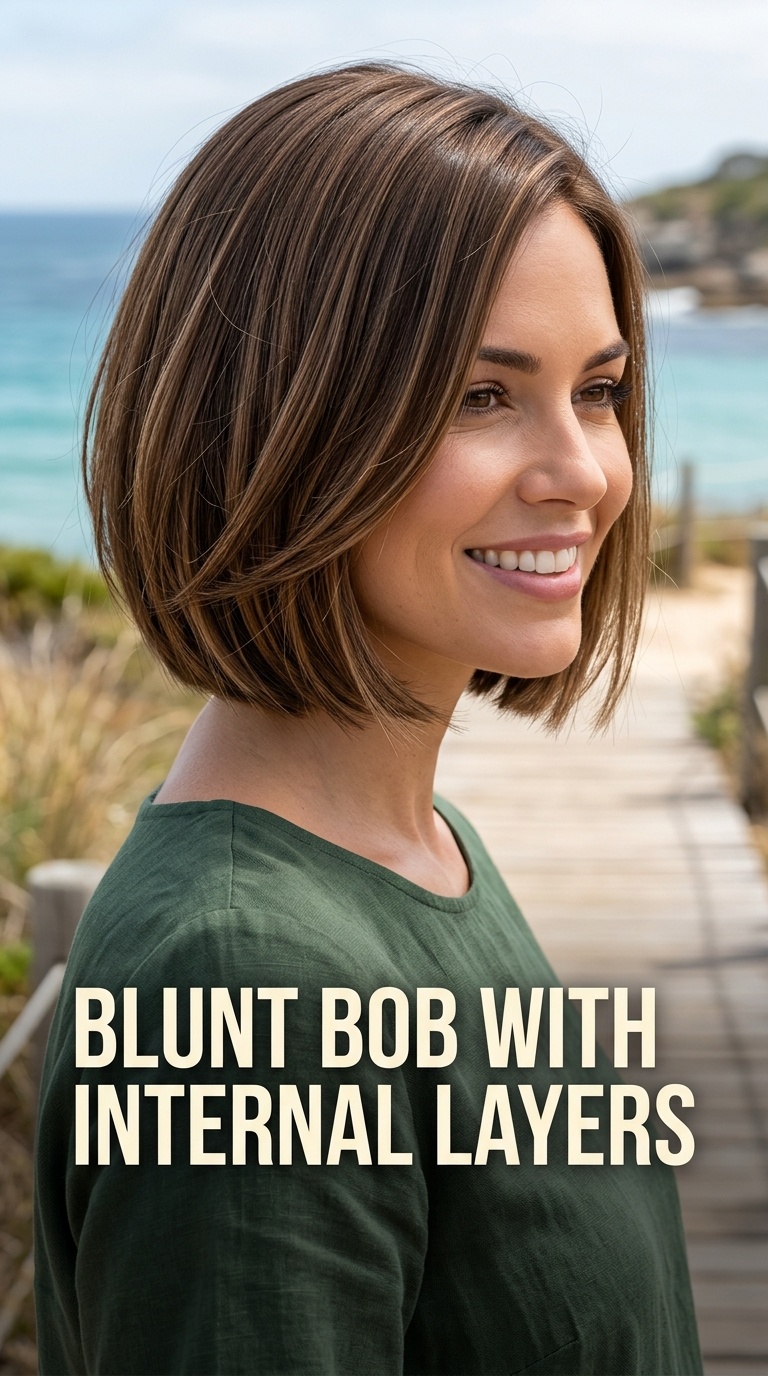 Blunt Bob with Internal Layers
