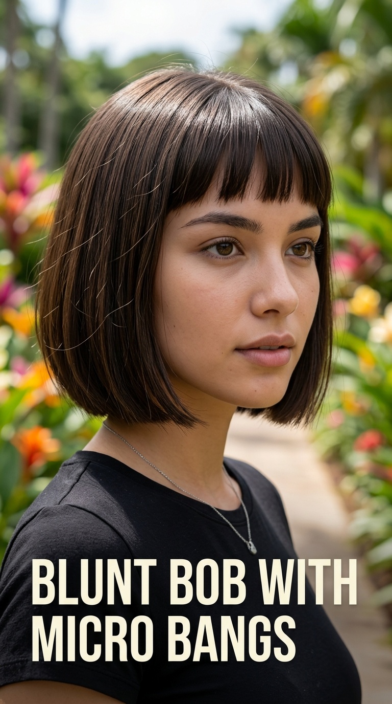 Blunt Bob with Micro Bangs