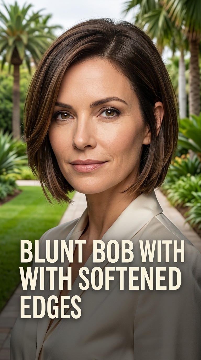 Blunt Bob with Softened Edges