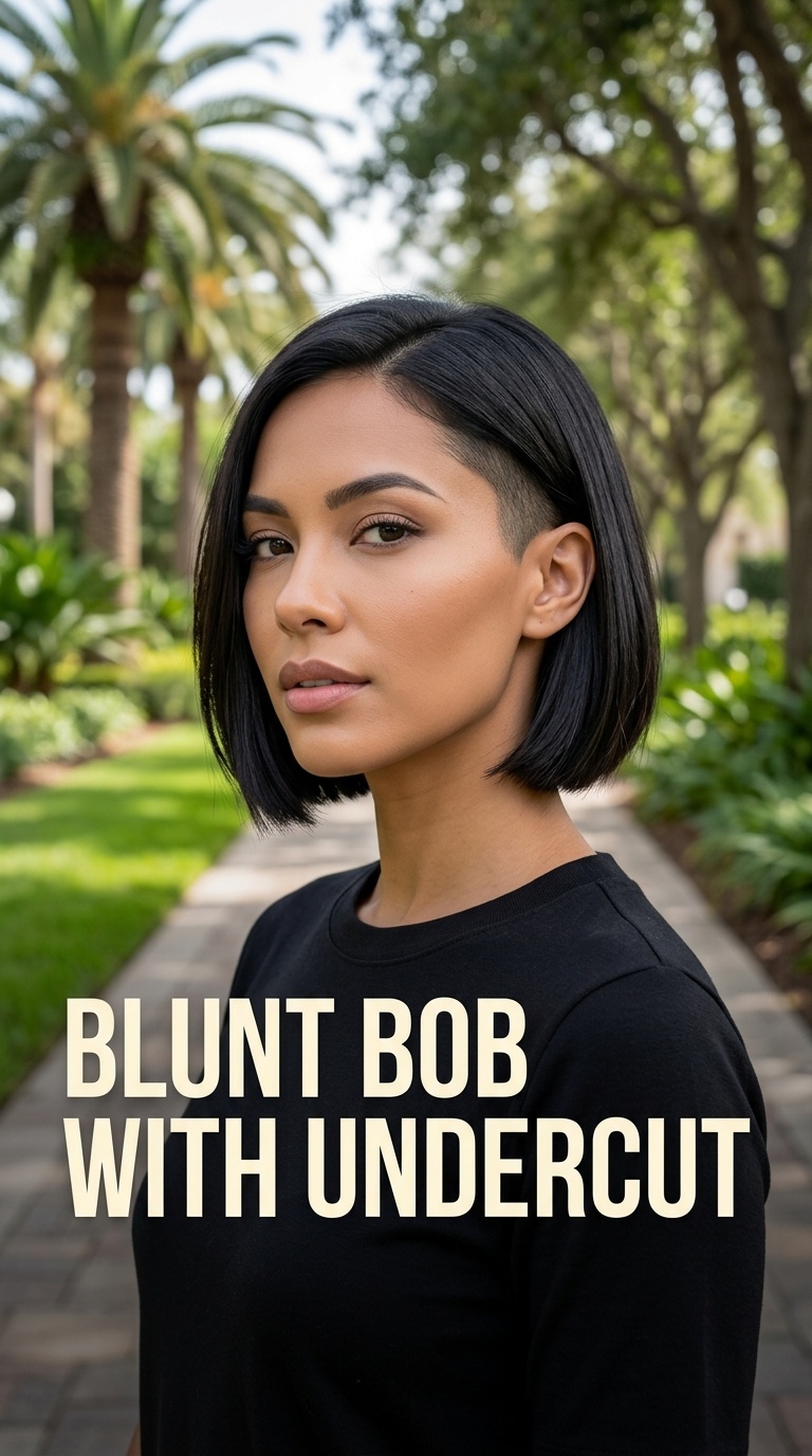 Blunt Bob with Undercut