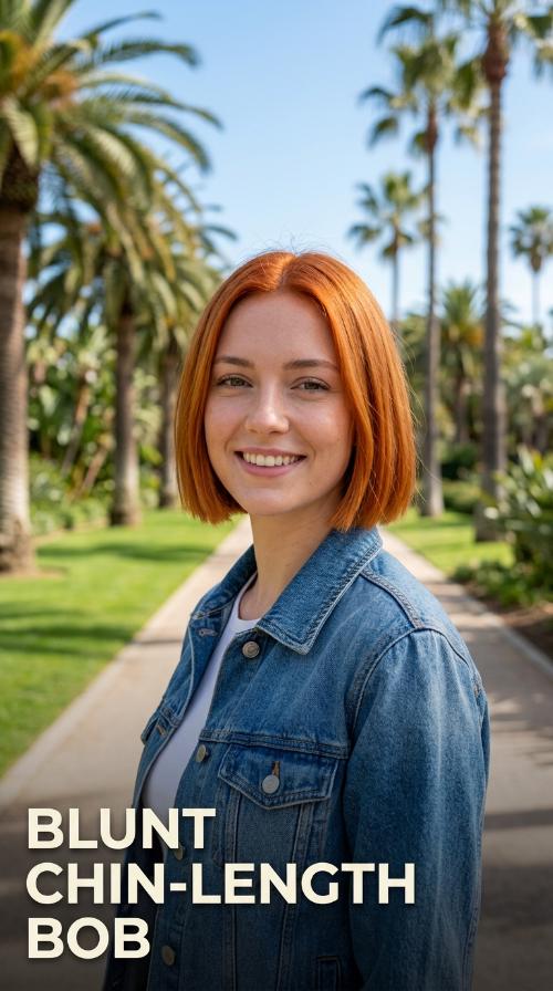 Blunt Chin-Length Bob