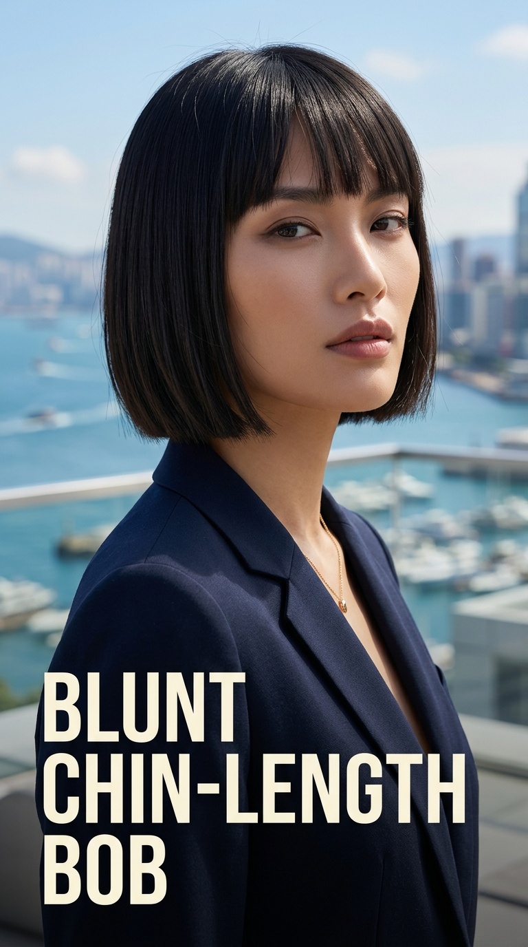 Blunt Chin-Length Bob