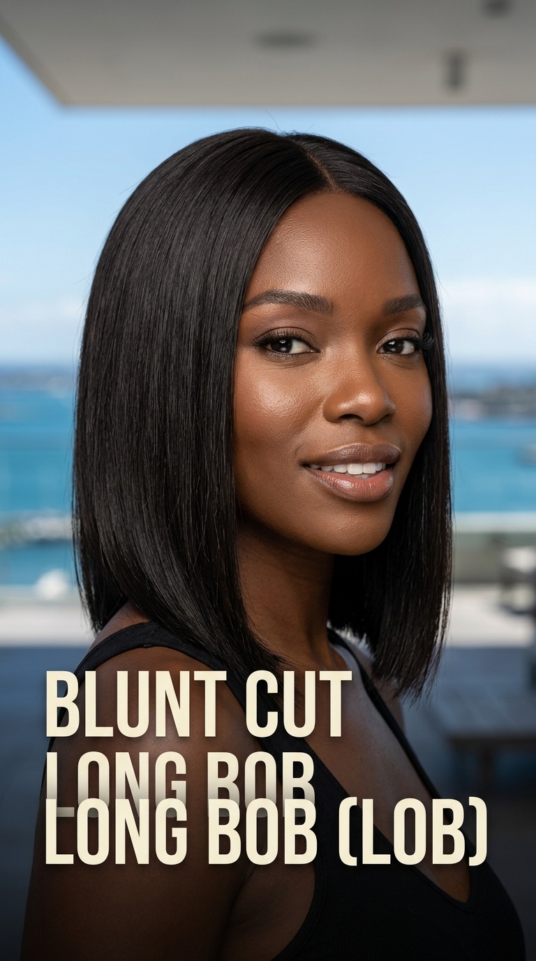 Blunt Cut Long Bob (Lob)