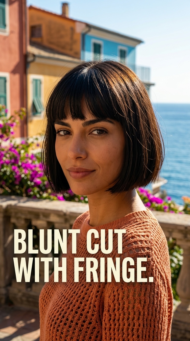 Blunt Cut with Fringe