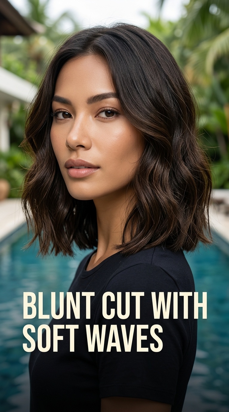 Blunt Cut with Soft Waves