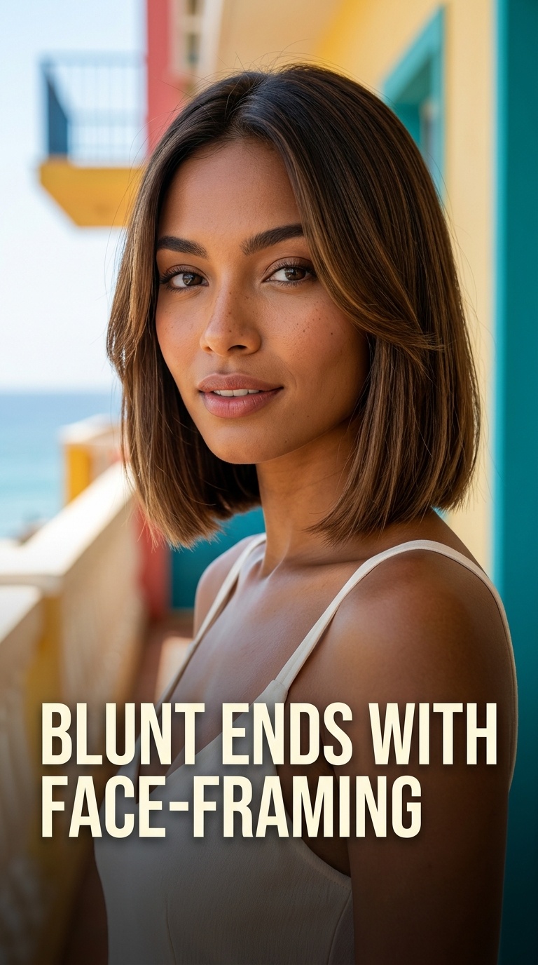 Blunt Ends with Face-Framing