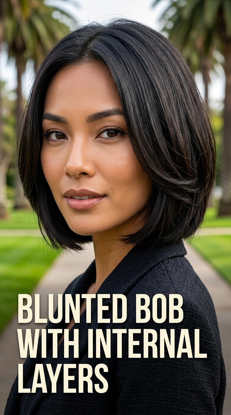 Blunted Bob with Internal Layers