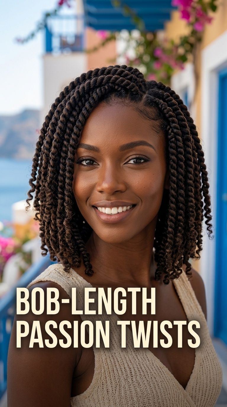 Bob-Length Passion Twists