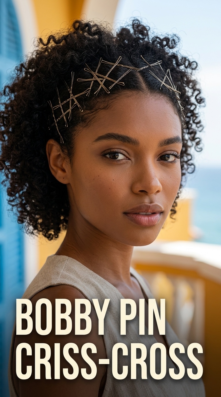 Bobby Pin Criss-Cross