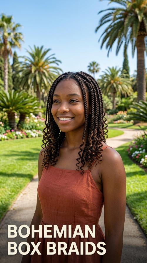 Bohemian Box Braids