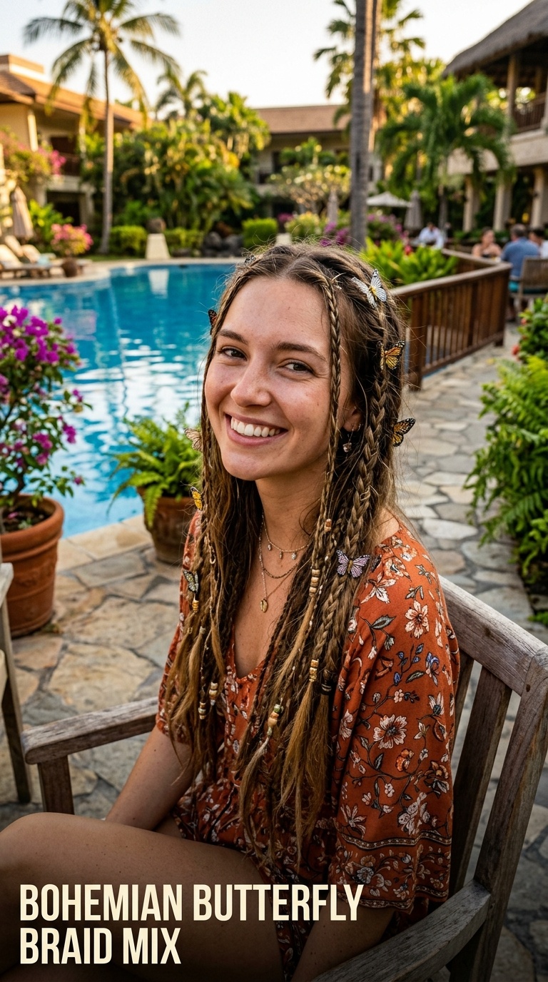 Bohemian Butterfly Braid Mix