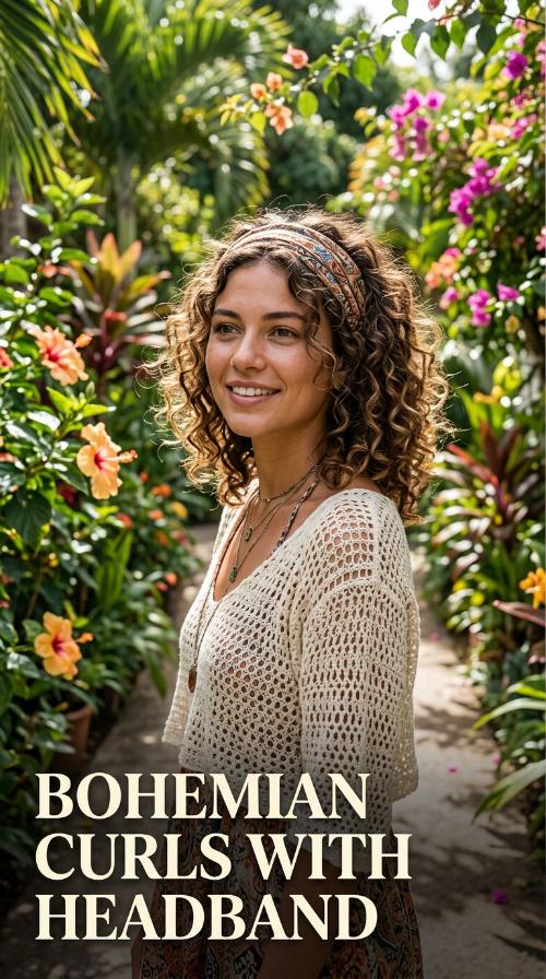 Bohemian Curls with Headband