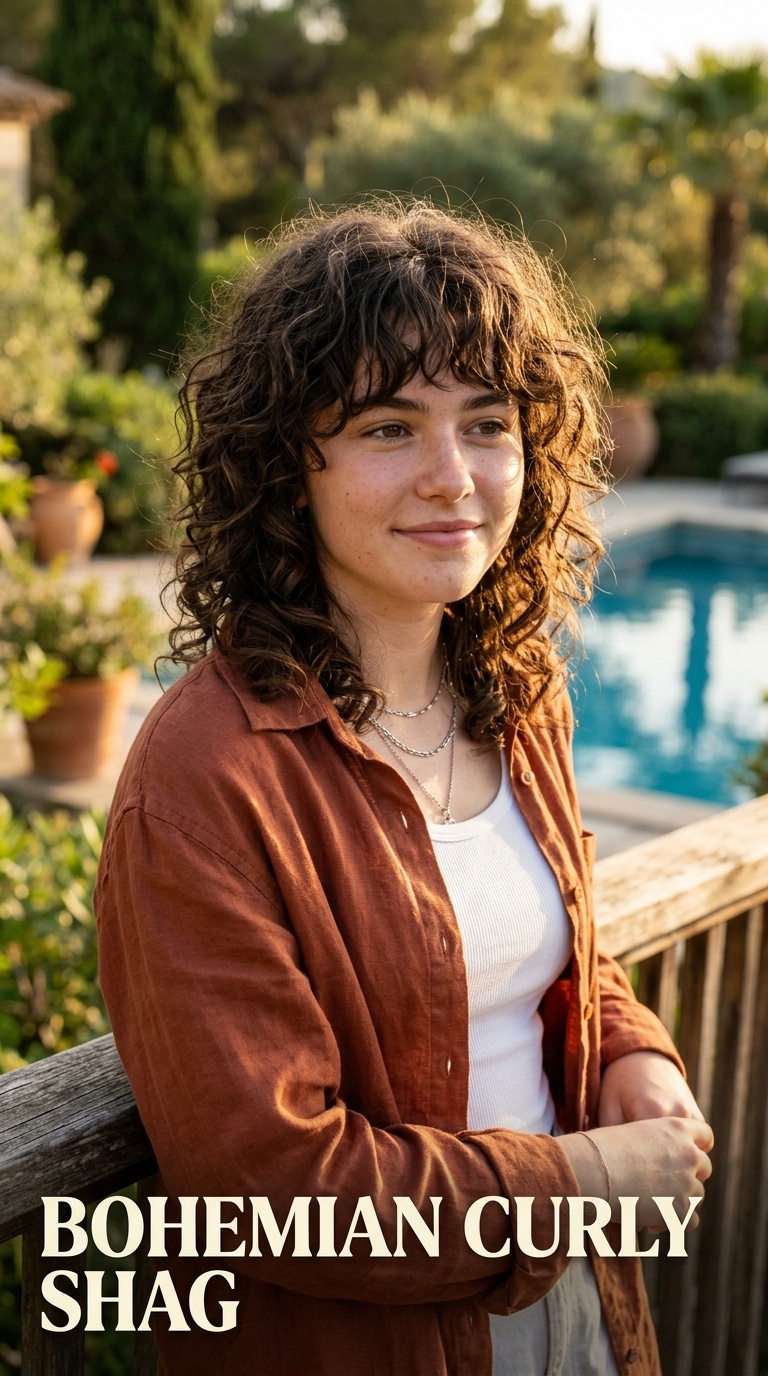 Bohemian Curly Shag