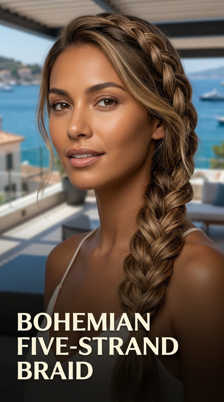 Bohemian Five-Strand Braid