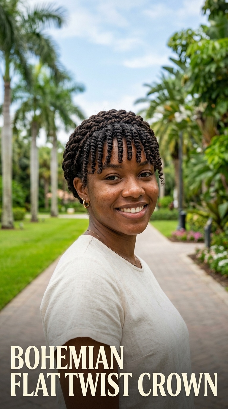 Bohemian Flat Twist Crown