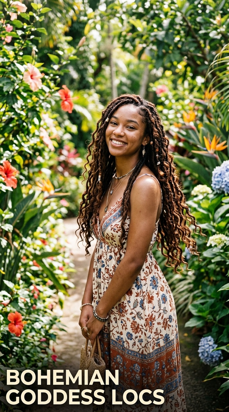 Bohemian Goddess Locs
