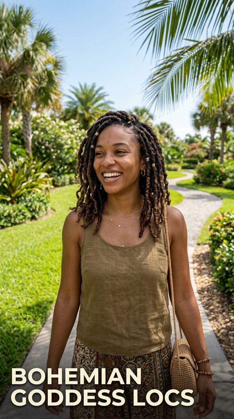Bohemian Goddess Locs