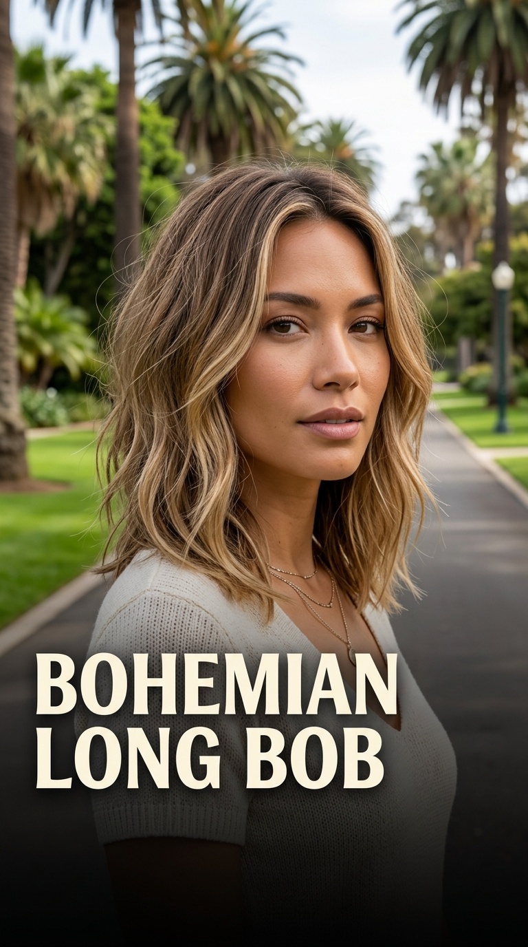 Bohemian Long Bob