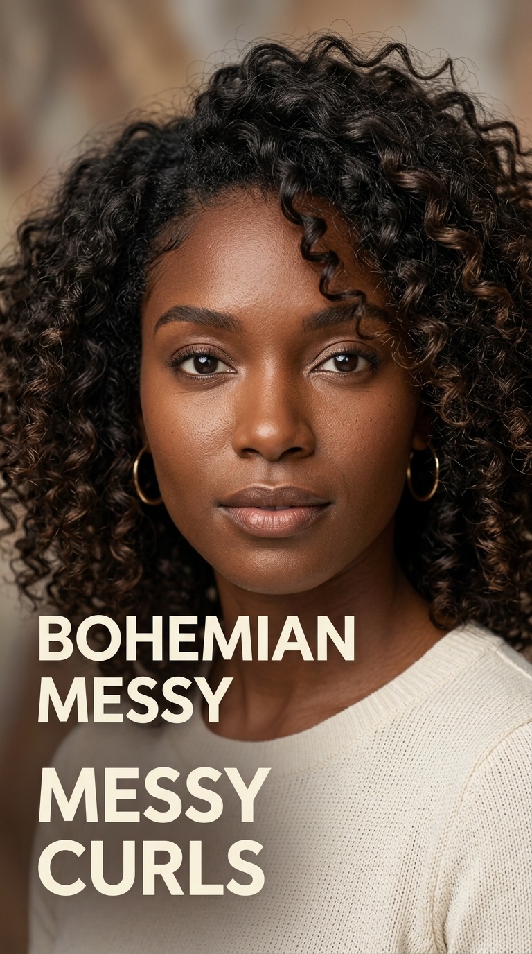Bohemian Messy Curls