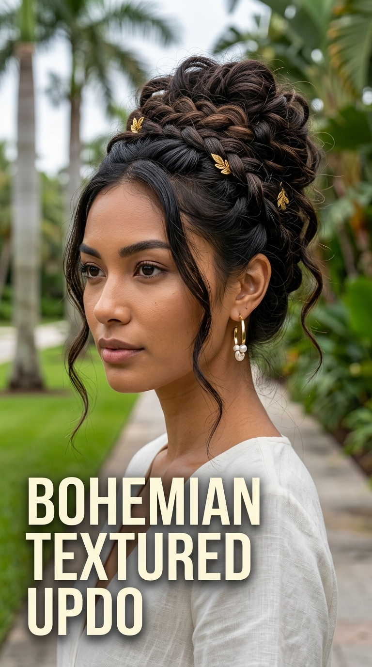 Bohemian Textured Updo