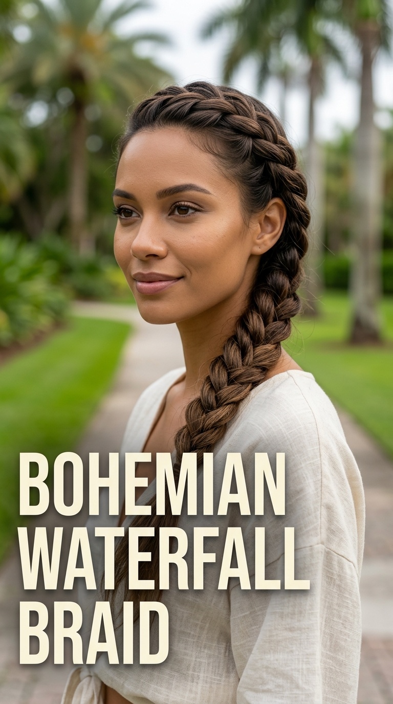 Bohemian Waterfall Braid