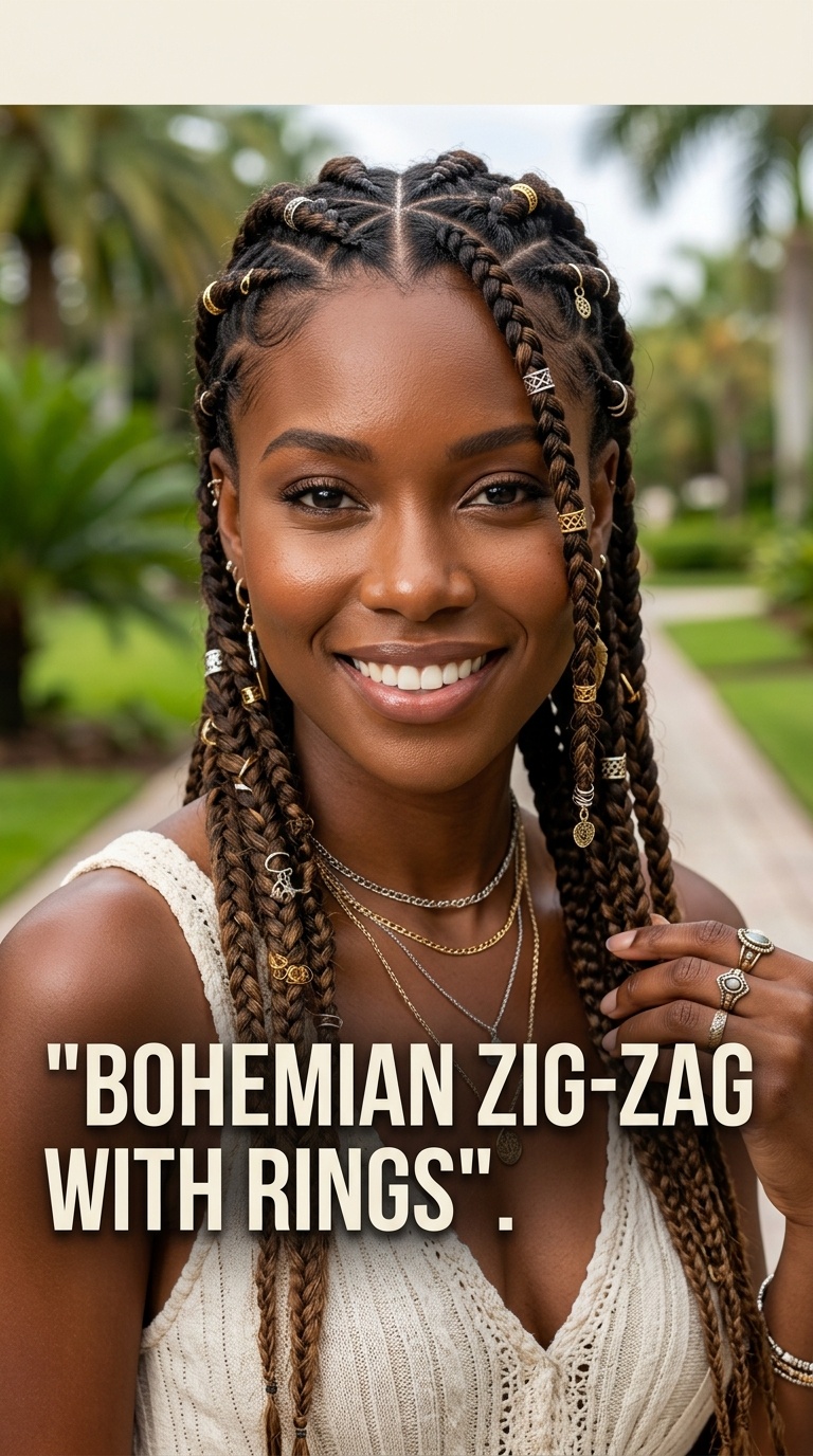 Bohemian Zig-Zag with Rings