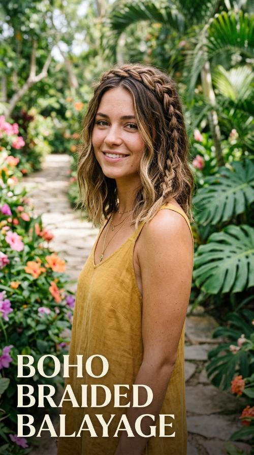 Boho Braided Balayage