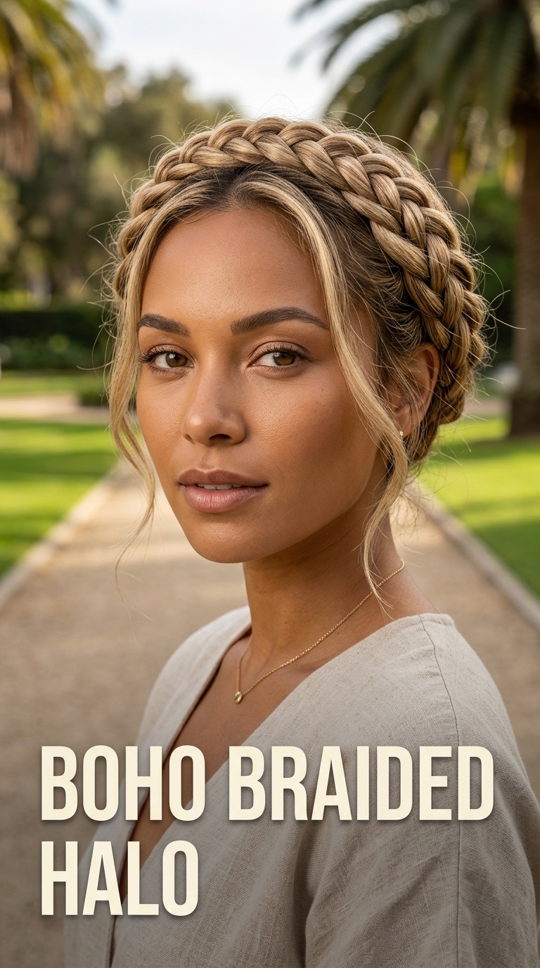 Boho Braided Halo