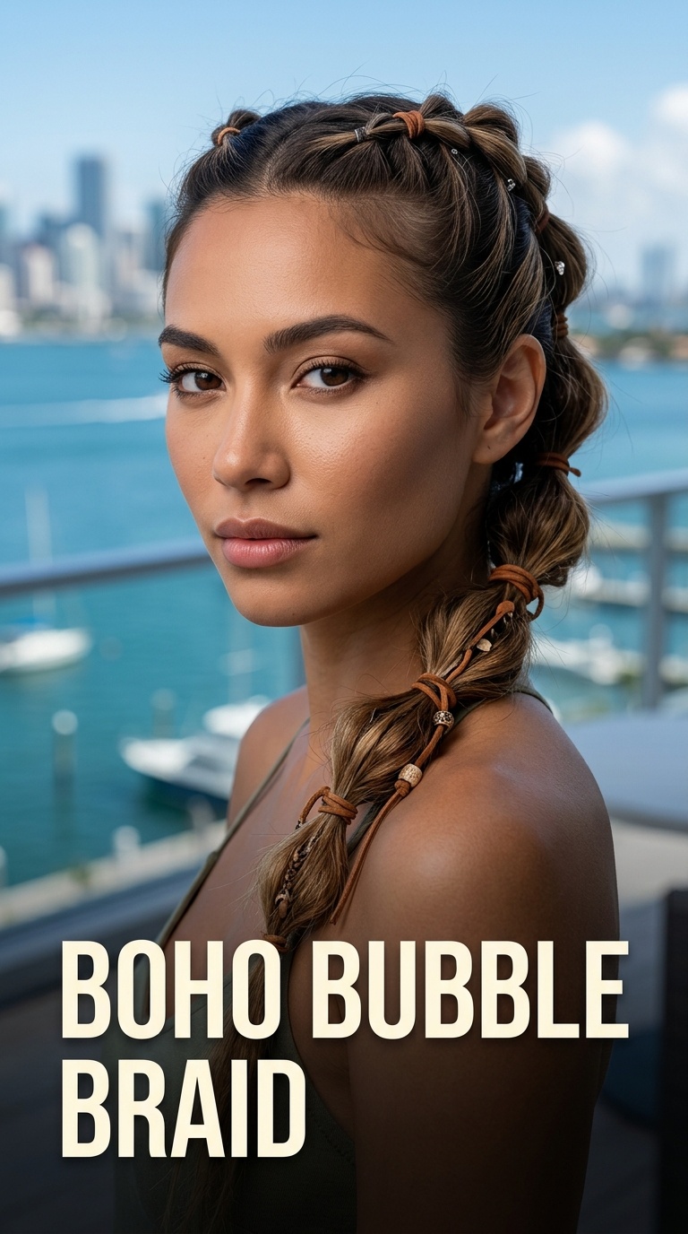 Boho Bubble Braid