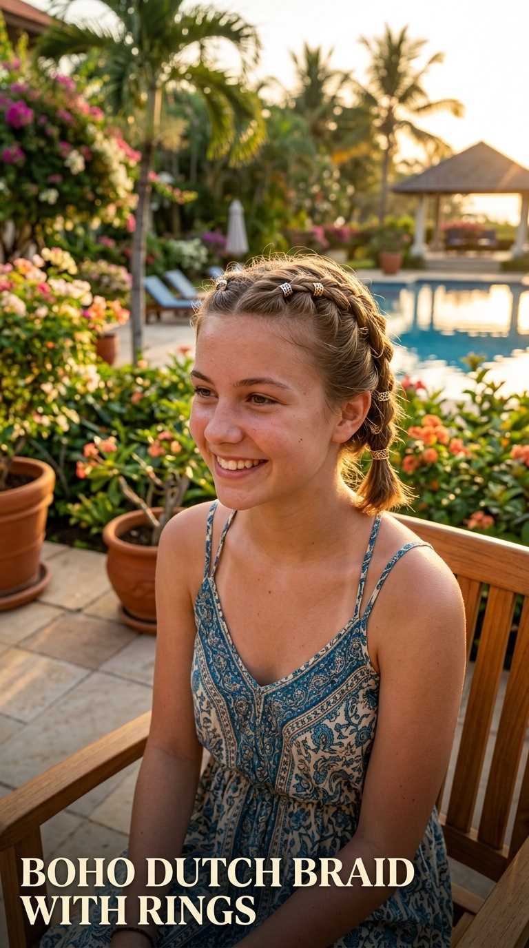 Boho Dutch Braid with Rings