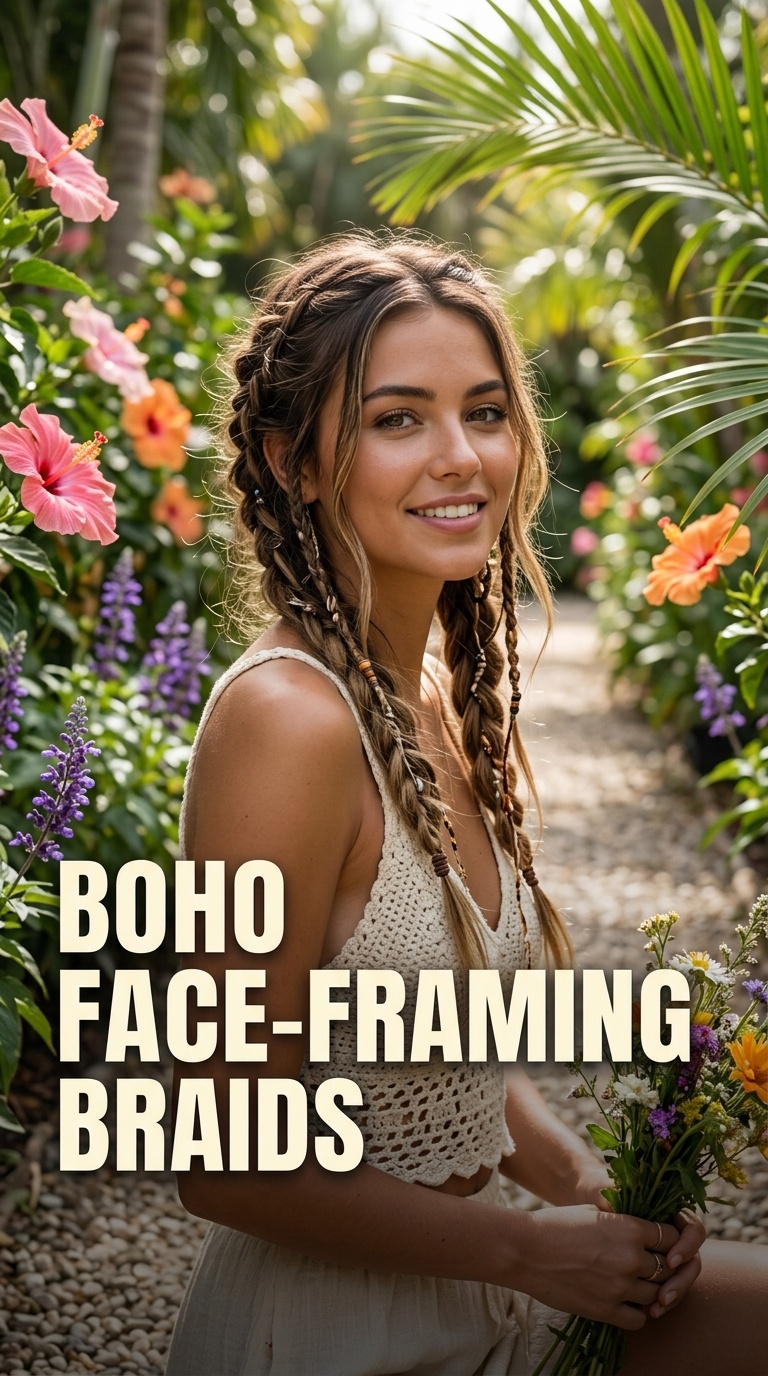 Boho Face-Framing Braids