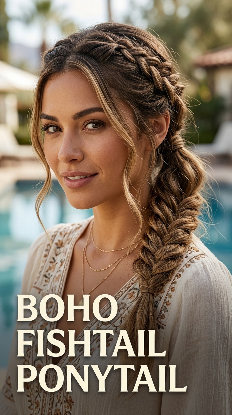 Boho Fishtail Ponytail
