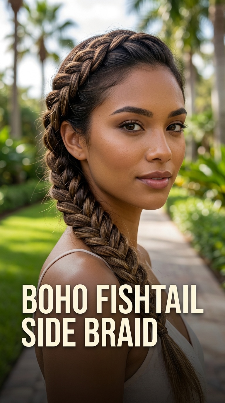 Boho Fishtail Side Braid